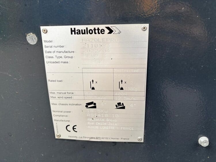 Gelenkteleskoparbeitsbühne Haulotte HA20LE PRO – Bild 6
